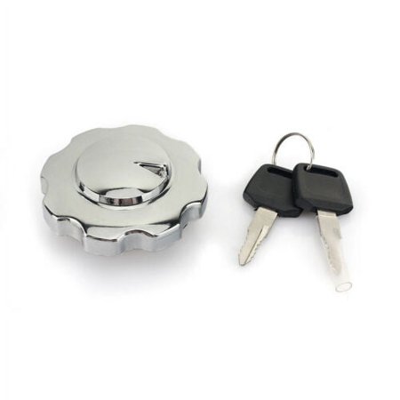 Cafe Racer Chrome Aluminum Gas Tank Cap Lock Cover for HONDA CG125 CG 125 94-up