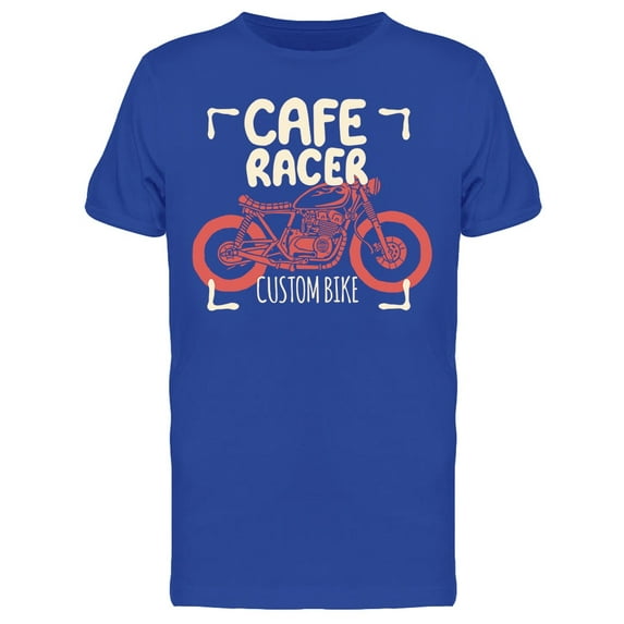 Cafe Racer Custom Bike T-Shirt Men -Image by Shutterstock, Male 3X-Large