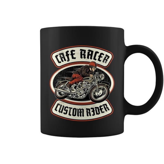 Cafe Racer Graphic Design Printed Casual Daily Basic Coffee - Walmart.com