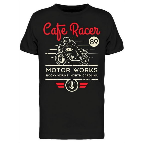 Cafe Racer Motor Works T-Shirt Men -Image by Shutterstock, Male Small