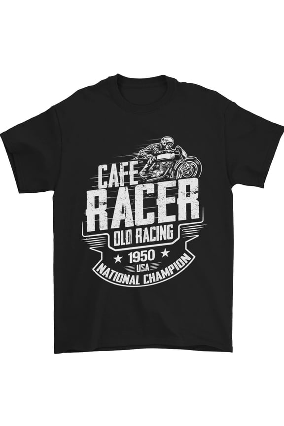 Cafe Racer Old Racing Biker Motorcycle Mens T-Shirt