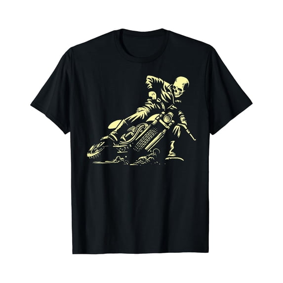 Cafe Racer Tshirt - Ghost Drift Rider - Vintage Motorcycle - Walmart.com