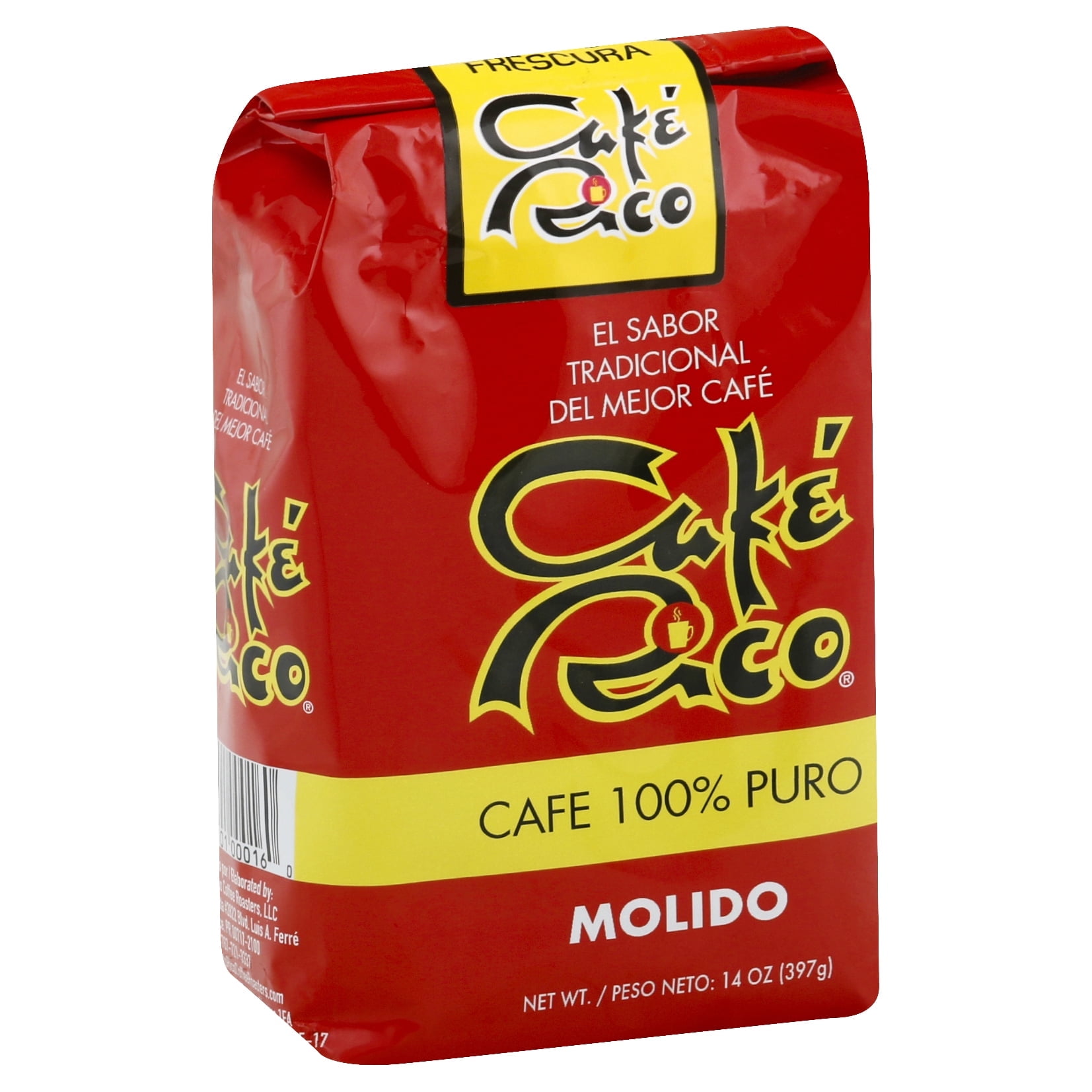 Cafe Rico Coffee Medium-Dark Roast Ground Coffee, 14 Ounce Bag, Pack of 1