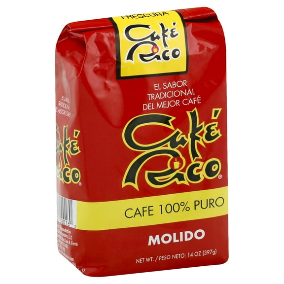 Cafe Rico Coffee Medium-Dark Roast Ground Coffee, 14 Ounce Bag, Pack of 1