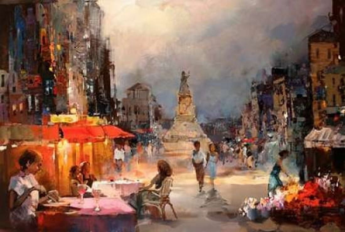 Cafe Rouge II Canvas Art - Willem Haenraets (12 x 18)