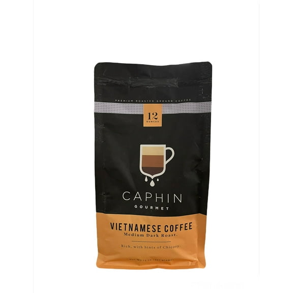 Cafe Sua Da Vietnamese Coffee - Ground Coffee - Caphin Gourmet - 12 oz