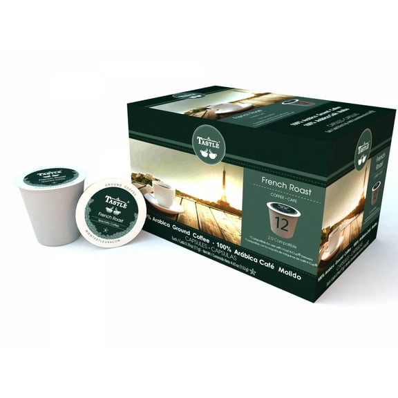 Cafe Tastle French Roast Single Serve Coffee, 12 Count
