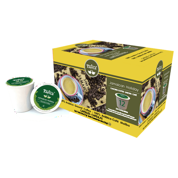 Cafe Tastle Jamaican Holiday Single Serve Coffee, 72 Count