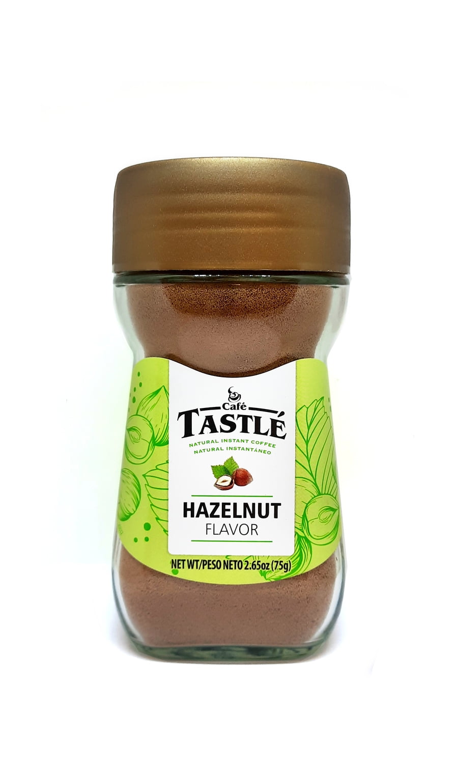 Cafe Tastle Natural Instant Coffee, Hazelnut Flavor, 2.65 oz