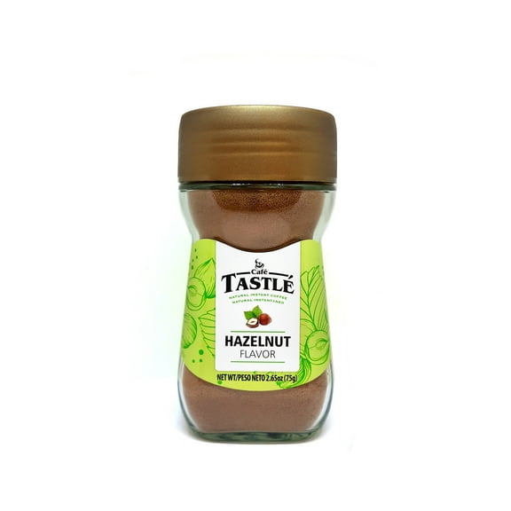 Cafe Tastle Natural Instant Coffee, Hazelnut Flavor, 2.65 oz