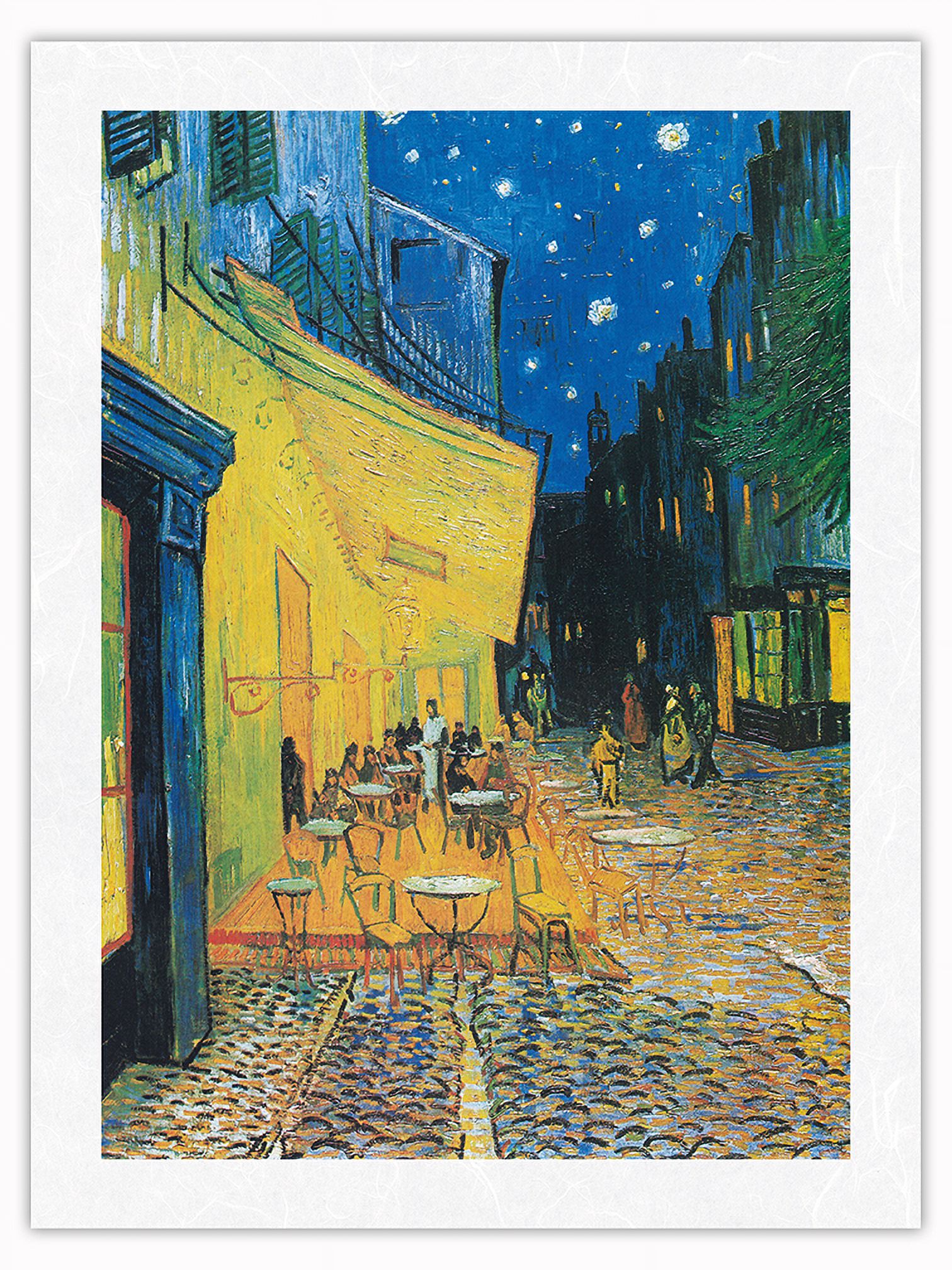 Café Terrace at Night (on the Place du Forum) - From an Original Color ...