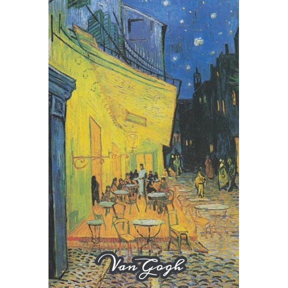 Cafe Terrace at Night Van Gogh Note Book: Hardcover Journal Notebook Diary with Dot Grid, Lined, Blank Vintage Paper for, (Hardcover)