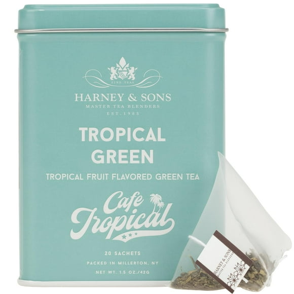 Cafe Tropical Green Tea, 20 Sachets