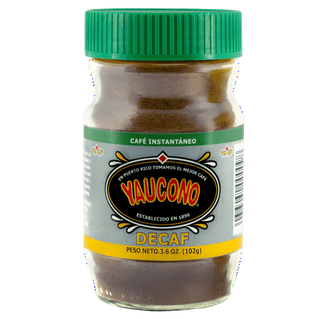 Cafe Yaucono Instant Decaf, 3.6 oz Jar