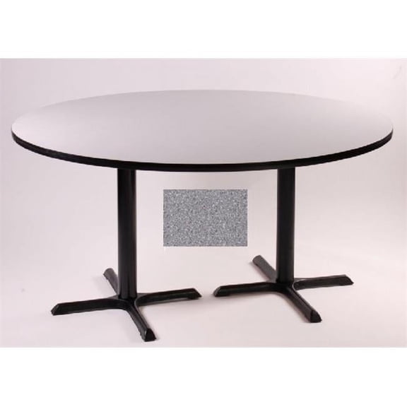 Cafe and Breakroom Tables - Round Table - Gray Granite