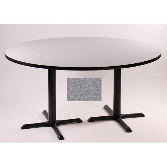 Cafe and Breakroom Tables - Round Table - Gray Granite