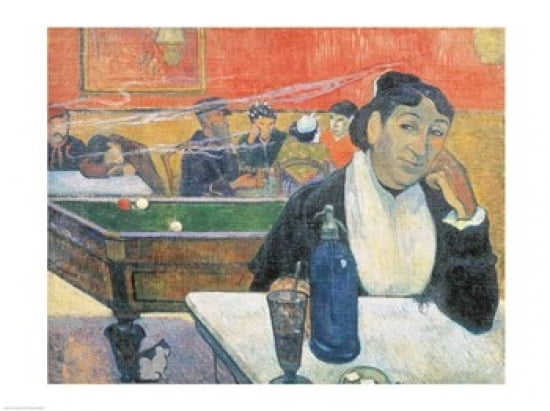 Cafe at Arles 1888 Canvas Art - Paul Gauguin (36 x 24)