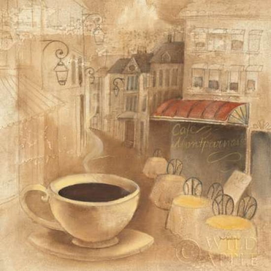 Cafe de Paris I Canvas Art - Albena Hristova (24 x 24)