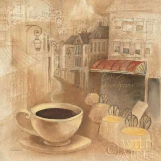 Cafe de Paris I Canvas Art - Albena Hristova (24 x 24)