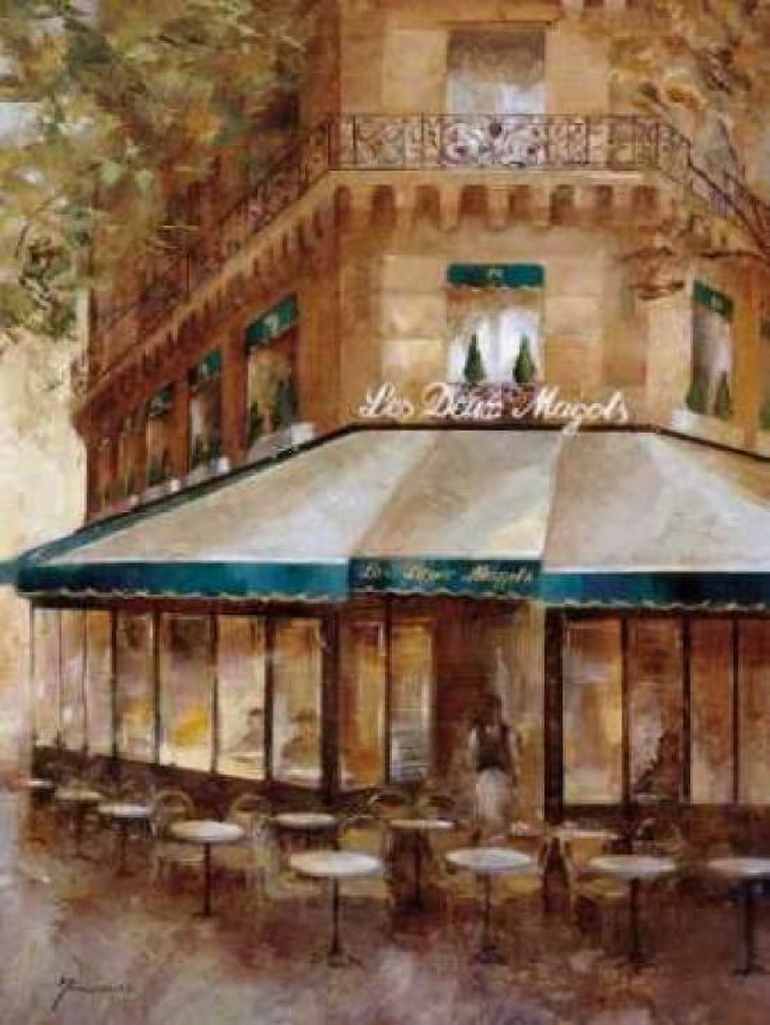 Cafe de Paris I Canvas Art - Noemi Martin (18 x 24)