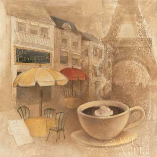Cafe de Paris II Canvas Art - Albena Hristova (24 x 24)