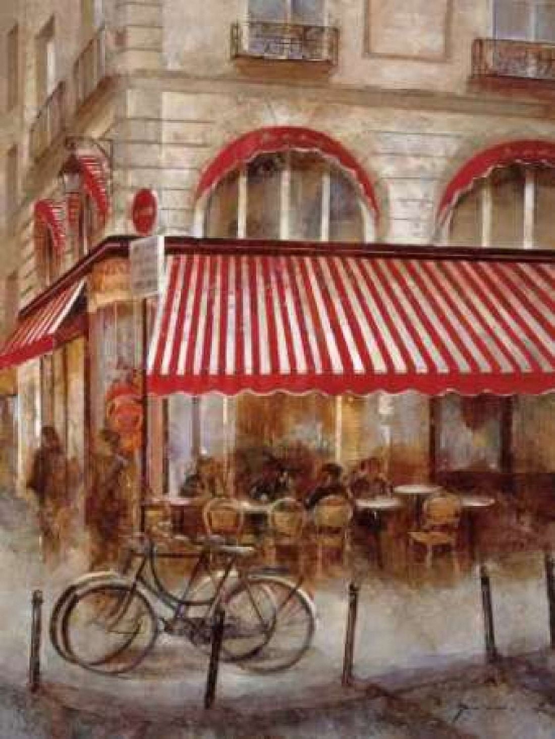 Cafe de Paris II Canvas Art - Noemi Martin (18 x 24)