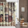 thumbnail image 1 of Cafe de Paris Shower Curtain,Waterproof Polyester Shower Curtain,Printed Shower Curtains for Bathroom,Fabric Bathroom Curtains,72" W x 72" H, 1 of 5