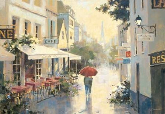 Cafe de Ville Canvas Art - Marilyn Simandle (20 x 28)