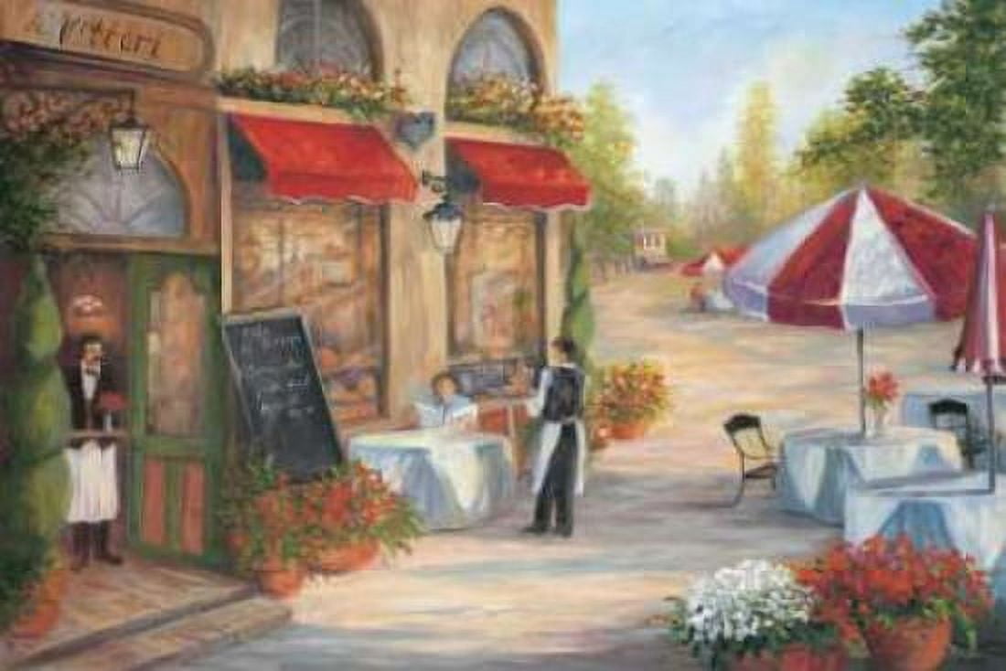 Cafe de Vittori I Canvas Art - Linda Wacaster (12 x 18)