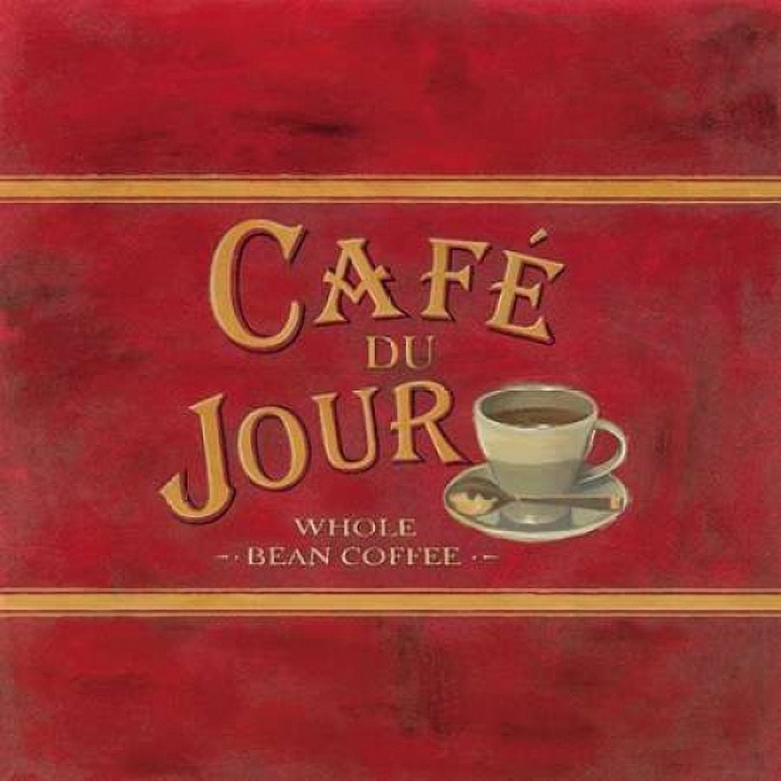 Cafe du Jour Canvas Art - Lisa Alderson (24 x 24)
