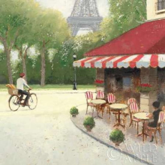 Cafe du Matin III Canvas Art - James Wiens (24 x 24)