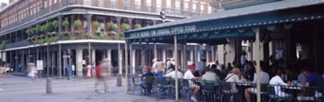Cafe du Monde French Quarter New Orleans LA Canvas Art - Panoramic Images (18 x 6)