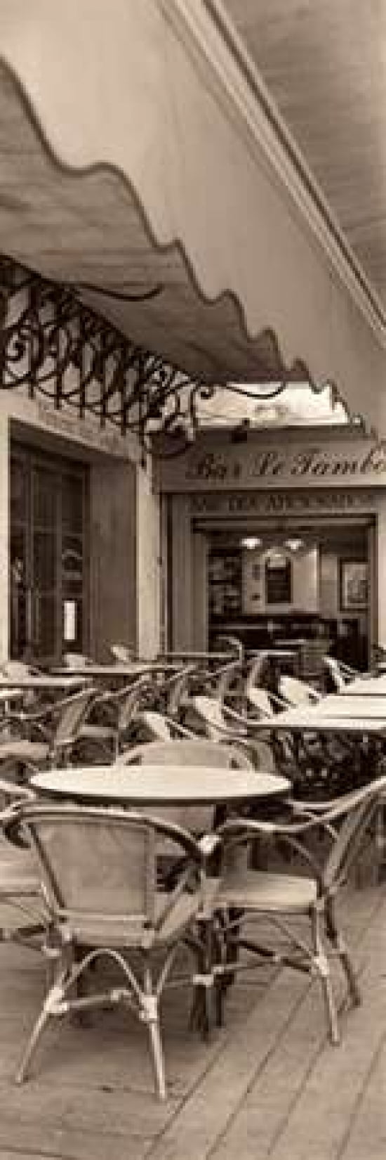 Cafe la Nuit Canvas Art - Alan Blaustein (8 x 24)