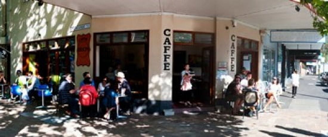 Cafe on Oxford Street next to Paddington Uniting Church Sydney New South Wales Australia Canvas Art - Panoramic Images (30 x 13)