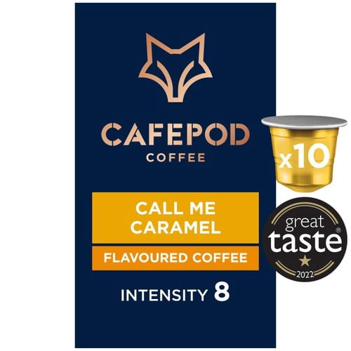 CafePod Call Me Caramel Nespresso Compatible Aluminium Coffee Pods, 10 pods per pack, British Import (Pack of 3)