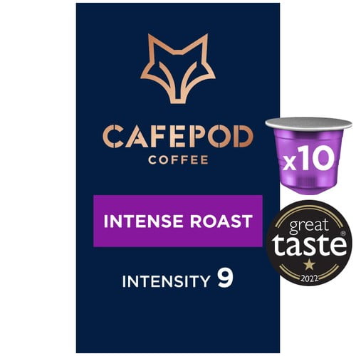 CafePod Intense Roast Nespresso Compatible Aluminium Coffee Pods, 10 pods per pack, British Import (Pack of 3)