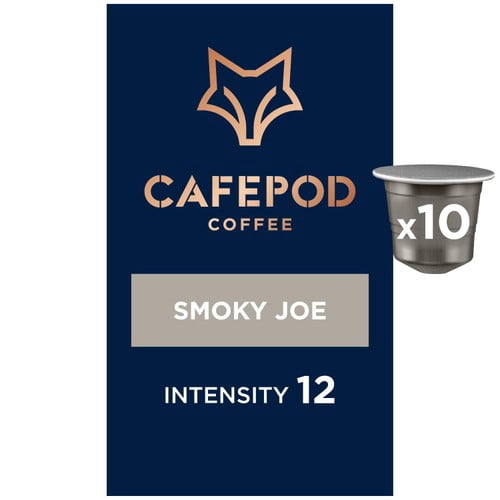 CafePod Smoky Joe Nespresso Compatible Aluminium Coffee Pods, 10 pods per pack, British Import (Pack of 3)