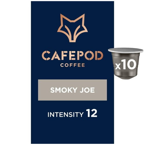CafePod Smoky Joe Nespresso Compatible Aluminium Coffee Pods, 10 pods per pack, British Import (Pack of 3)