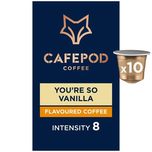 CafePod You're So Vanilla Nespresso Compatible Aluminium Coffee Pods, 10 pods per pack, British Import (Pack of 3)