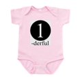 thumbnail image 1 of CafePress - 01_1 Derful Body Suit - Baby Light Bodysuit, Size Newborn - 24 Months, 1 of 4