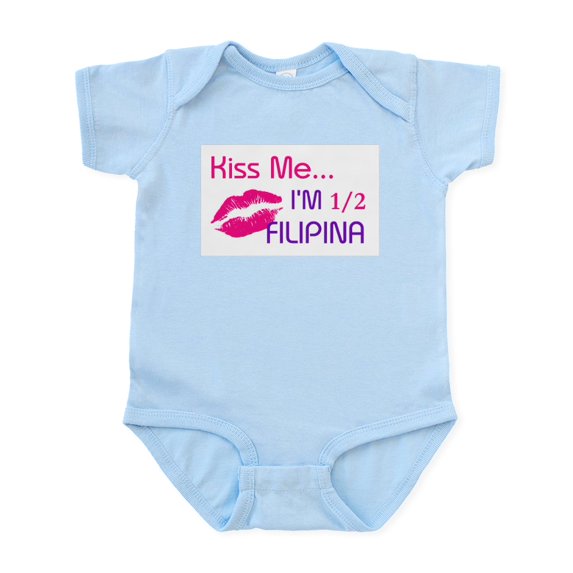 CafePress - 1/2 FILIPINA Infant Bodysuit - Baby Light Bodysuit, Size Newborn - 24 Months