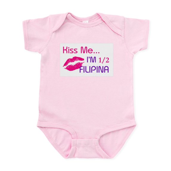 CafePress - 1/2 FILIPINA Infant Bodysuit - Baby Light Bodysuit, Size Newborn - 24 Months