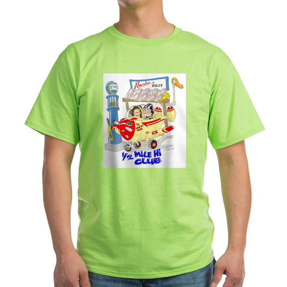 CafePress - 1/2 MILE HI CLUB Ash Grey T Shirt - Light T-Shirt - CP