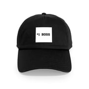 CafePress - #1 Boss Cap - Adjustable 100% Brushed Unisex Casual Cotton Baseball Cap, Beige, 1