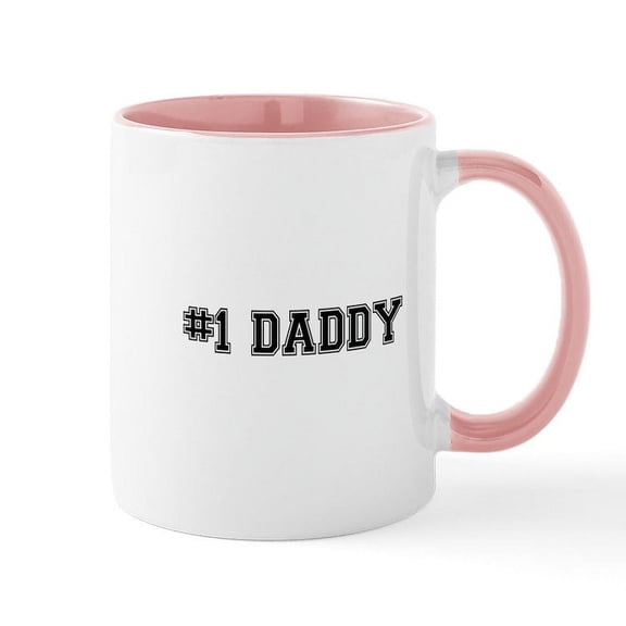 CafePress - #1 Daddy Mugs - 11 oz Ceramic Mug - Novelty Coffee Tea Cup