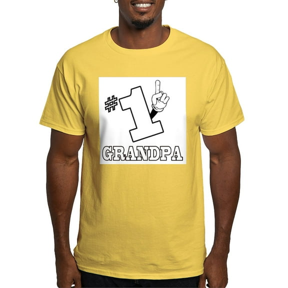 CafePress - #1 GRANDPA Light T Shirt - Men's Classic Graphic T-Shirt