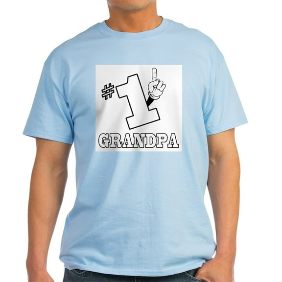 CafePress - #1 GRANDPA Light T Shirt - Men's Classic Graphic T-Shirt