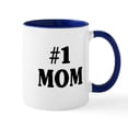 thumbnail image 1 of CafePress - #1 MOM Mug - 11 oz Ceramic Mug - Novelty Coffee Tea Cup, 1 of 4