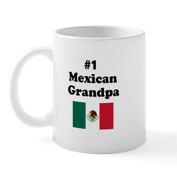 CafePress - #1 Mexican Grandpa Mug - 11 oz Ceramic Mug - Novelty Coffee Tea Cup