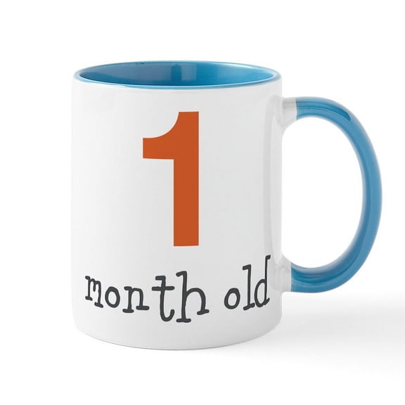 CafePress - 1 Month Old Mug - 11 oz Ceramic Mug - Novelty Coffee Tea Cup